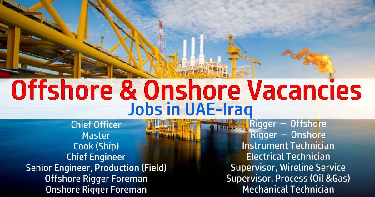 Urgent Offshore Vacancies 2023 | Jobs in UAE